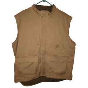 RedHead fleece-lined utility vest hunting fishing durable canvas construction 2X